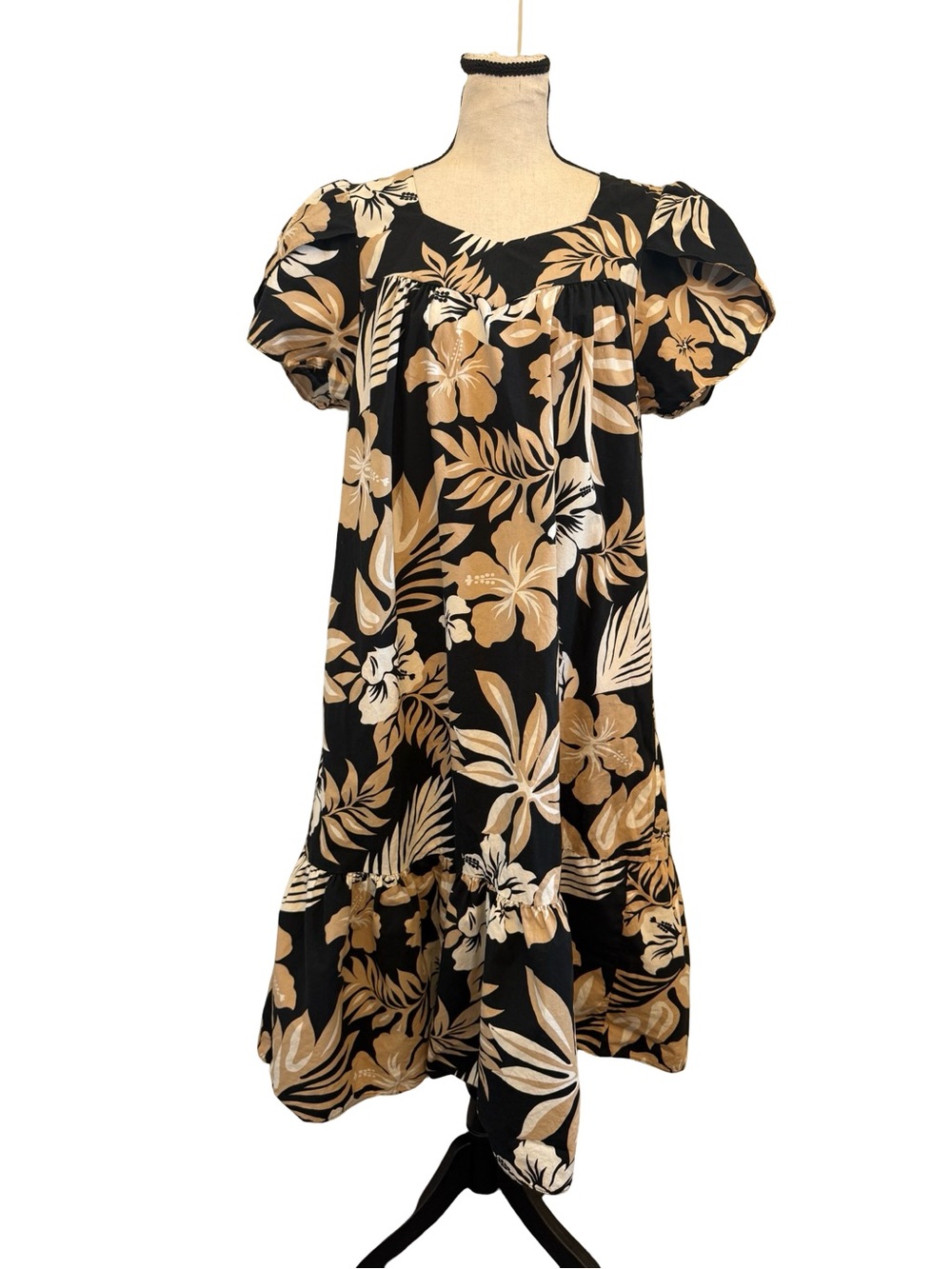 Royal Hawaiian Creations Hawaiian Floral Dress Medium Made In Hawaii Pockets
